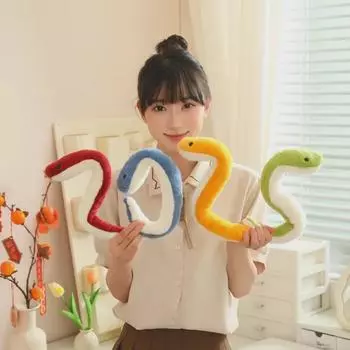 Плюшевая кукла 2025 года по знаку зодиака Змеи - Милая детская игрушка Ragdoll 42 cm (poseable)