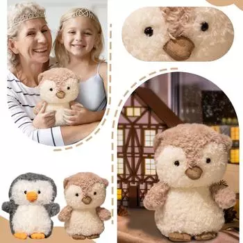 Плюшевая кукла Animal, Мягкая плюшевая кукла серии Cute Animal, Мягкая плюшевая игрушка Super Soft Cute Doll, Успокаивающая плюшевая игрушка, Кукла из хлопка для подарков на день рождения One Size