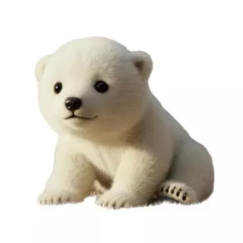 Плюшевая кукла Белый медведь 21/28см Милая семейная мягкая игрушка для успокоения Мягкая и приятная на ощупь плюшевая игрушка Подарок для детей 21cm белый