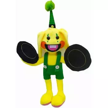 Плюшевая кукла Bunny XXL, плюшевая игрушка, счастливая, улыбающаяся милая плюшевая игрушка, большая, дружелюбная, подарок из адвент-календаря для детей, Пасха, 40 см 40cm жёлтый/зелёный