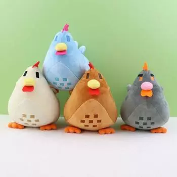 Плюшевая кукла-цыпленок 7,9 дюймов, мягкая подушка в форме животного, игровая периферия, подушка в форме цыпленка, сюрприз, подарки на День защиты детей, дни рождения, Рождество серый