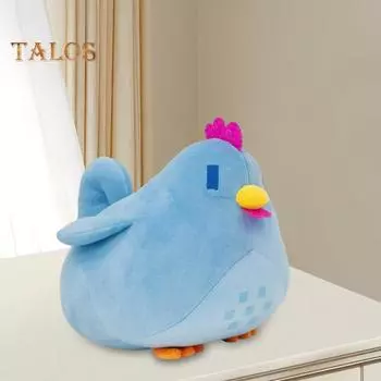 Плюшевая кукла-цыпленок, мягкая плюшевая игрушка для животных, фермерская курица, подушка для сна, обнимашек, плюшевый подарок для детей, декор для спальни, Рождество 20cm синий