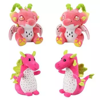 Плюшевая кукла Dragon Fruit Macaroon Kawaii Pitaya Dinosaur Мягкая игрушка для детей Подарки Главная