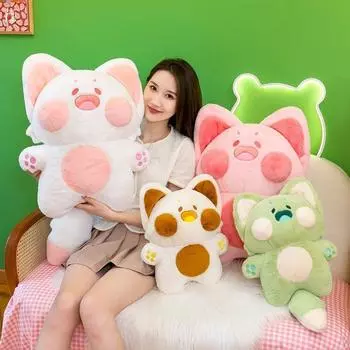 Плюшевая кукла Dudu Miao, мягкая игрушка Dudu Cat, подушка для сна, кукла, идеальный подарок на день рождения 50cm розовый