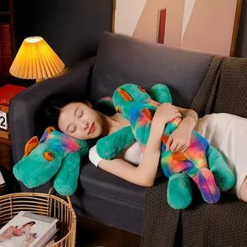 Плюшевая кукла-хамелеон, милая кукла-подушка в виде ящерицы, тряпичная кукла, подарочная декоративная кукла 45cm 0.2kg