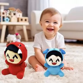 Плюшевая кукла-игрок, милая плюшевая подушка, приятель, мягкая подушка-персонаж, любимая игрушка-подушка для фанатов игр на Хэллоуин, Рождество, день рождения красный