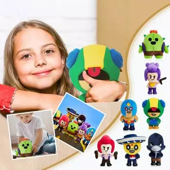 Плюшевая кукла, игрушка в подарок, детская тряпичная кукла в мультяшном стиле, кукла One Size