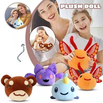 Плюшевая кукла, игрушка в подарок, детская тряпичная кукла в мультяшном стиле, кукла One Size фиолетовый