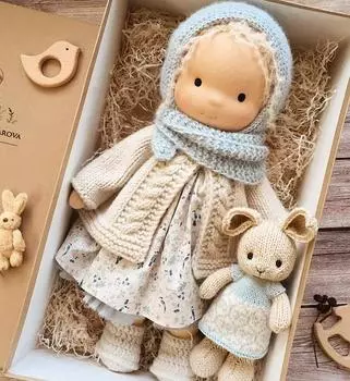 Плюшевая кукла, игрушка в подарок, детская тряпичная кукла в мультяшном стиле, кукла One Size