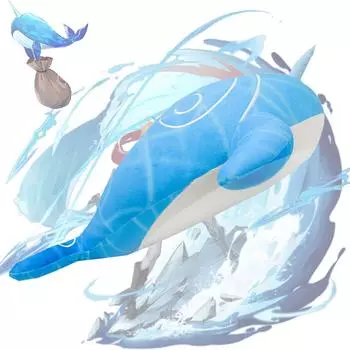 Плюшевая кукла, игрушка в подарок, детская тряпичная кукла в мультяшном стиле, кукла синий