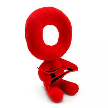 Плюшевая кукла, Игрушка в подарок, Мультфильм, Детская тряпичная кукла, Детская подарочная подушка One Size красный