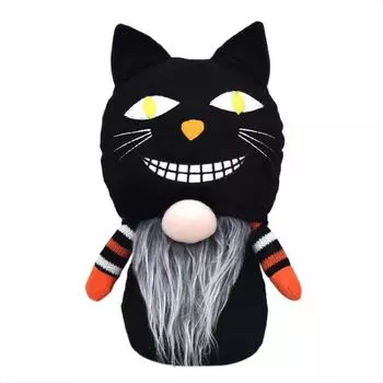 Плюшевая кукла, Игрушка в подарок, Мультфильм, Детская тряпичная кукла, Детская подарочная подушка(Нет стандарта) One Size чёрный