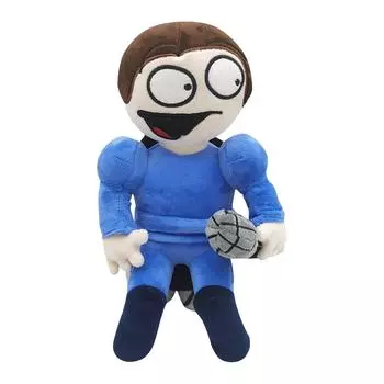 Плюшевая кукла, Игрушка в подарок, Мультфильм, Детская тряпичная кукла, Детская подарочная подушка One Size синий