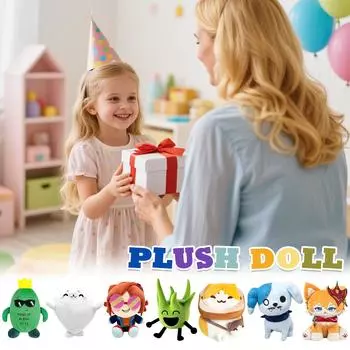 Плюшевая кукла, Игрушка в подарок, Мультфильм, Детская тряпичная кукла, Детская подарочная подушка(Нет стандарта) One Size
