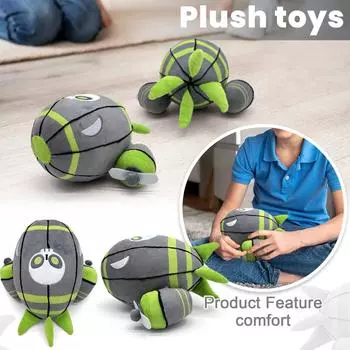 Плюшевая кукла, Игрушка в подарок, Мультфильм, Детская тряпичная кукла, Детская подарочная подушка зелёный