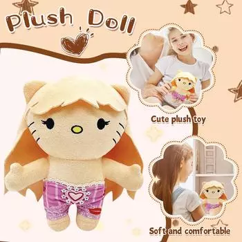Плюшевая кукла, Игрушка в подарок, Мультфильм, Детская тряпичная кукла, Детская подарочная подушка One Size