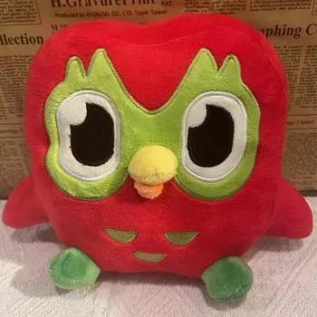 Плюшевая кукла, Игрушка в подарок, Мультфильм, Детская тряпичная кукла, Детская подарочная подушка One Size красный