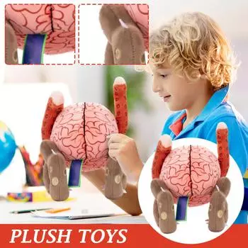 Плюшевая кукла, Игрушка в подарок, Мультфильм, Детская тряпичная кукла, Детская подарочная подушка One Size красный