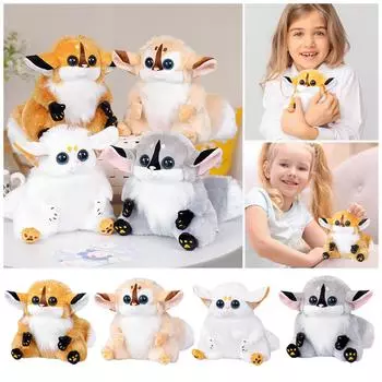 Плюшевая кукла, игрушка в подарок, мультяшный стиль, детская тряпичная кукла, детская подарочная подушка One Size серый