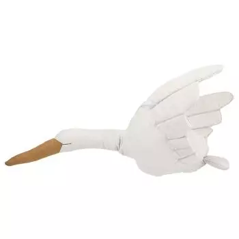 Плюшевая кукла из льняной ткани, украшение для спальни, детской комнаты, успокаивающая детская подушка, подвесные украшения, настенный подвесной лебедь, креативный белый