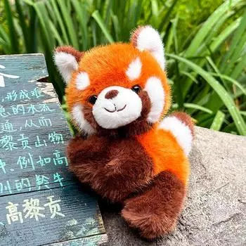 Плюшевая кукла Красная панда Кукла на запястье Защелкивающийся браслет Детский браслет Кукла Милый мерч Зоопарк Подарок 20cm