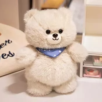Плюшевая кукла маленького животного, милый медведь, кролик, детская игрушка, компаньон для сна ребенка, подушка для бросания, подарок See details