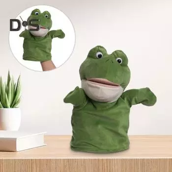 Плюшевая кукла-марионетка с подвижным ртом, интерактивная игрушка для рассказывания историй, кукла-марионетка в виде животного в зоопарке для детей, взрослых, ролевых игр, театральных представлений, подарков для B