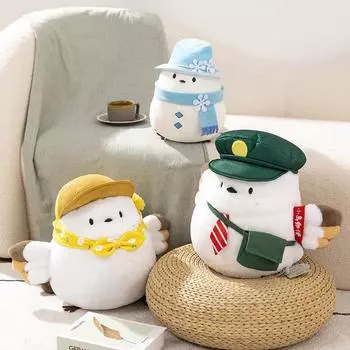 Плюшевая кукла, милая игрушка-птица, кукла-кровать, комфортная кукла, подарок для девочки 25CM