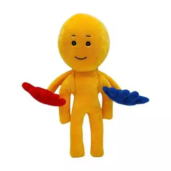 Плюшевая кукла, милая игрушка, счастье, улыбка, мило, плюшевая игрушка, плюшевая фигурка, фигурка, дружелюбный подарок из рождественского календаря для детей, ролевая игра 25cm жёлтый