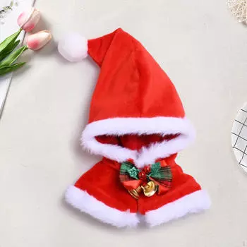 Плюшевая кукла-накидка с капюшоном, одежда для кукол для фотосессий, создайте своих кукол, для 15 см/5,91 дюйма