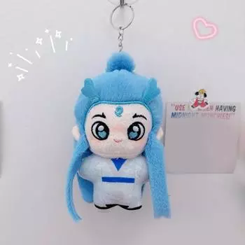 Плюшевая кукла Nezha 2 Nezha Aobing хлопковая кукла креативный брелок кулон украшение на рюкзак детские милые подарочные игрушки периферийное устройство Anima