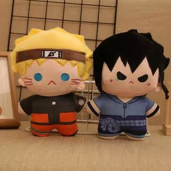 Плюшевая кукла ниндзя Учиха Вокруг 2D Мира, Плюшевая кукла ниндзя Учиха Саске Ловец Кукла Кукла 8 inch