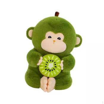 Плюшевая кукла обезьянка Adroable мягкий подарок на день рождения мягкая подушка для обнимания животных для дивана гостиной height 30CM