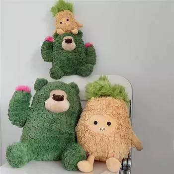 Плюшевая кукла, подушка для дивана, ананас, кактус, декоративная подушка, полипропиленовый хлопок, мягкий, креативный подарок для влюбленных 25cm