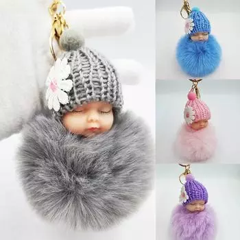 Плюшевая кукла-подвеска, оптовая продажа, сумка, автомобиль, мультяшный шар, брелок, маленький подарок, кукла, меховая трансграничная 8cm