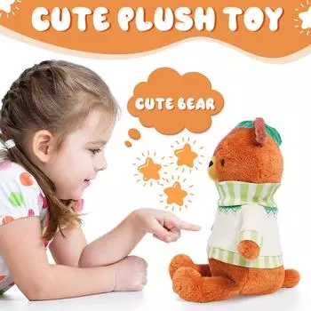 Плюшевая кукла «Праздничные медведи», игрушка в подарок, мультфильм, детская тряпичная кукла, детская подарочная подушка One Size