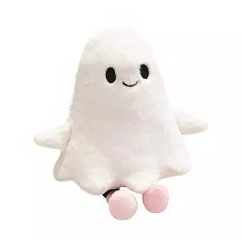 Плюшевая кукла Привидение Классическая фигурка в форме привидения Плюшевая игрушка на тему Хэллоуина Праздничный аксессуар для вечеринки на Хэллоуин Ghost