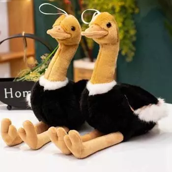 Плюшевая кукла раннего образования, мультяшная африканская игрушка, яркая страусовая птица, мягкая кукла, реквизит для фотосессии M