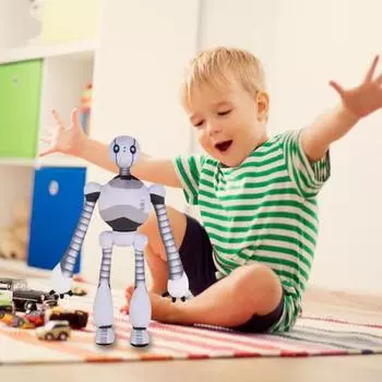 Плюшевая кукла-робот Yousheng, интерактивная мягкая игрушка-животное, подвижные плюшевые роботы, мягкий обнимающийся подарок для детей на Рождество и дни рождения белый