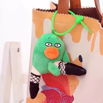 Плюшевая кукла, рот-сосиска, большие глаза, мягкая кукла с забавным выражением, уродливая милая кукла, кулон для брелка, сумка, украшение автомобиля C