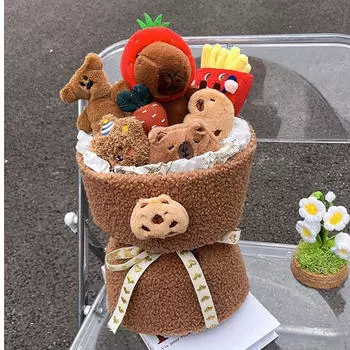 Плюшевая кукла с цветами ручной работы Style A