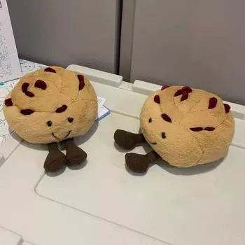 Плюшевая кукла «Шоколадный хлеб», игрушка в подарок, мультфильм, детская тряпичная кукла, детская подарочная подушка One Size