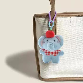 Плюшевая кукла-слоненок, брелок, мультяшный слоненок, кукла, игрушка, мягкая игрушка, сумка, амулет, подарок для женщин, детей, пары, друзей Random Style