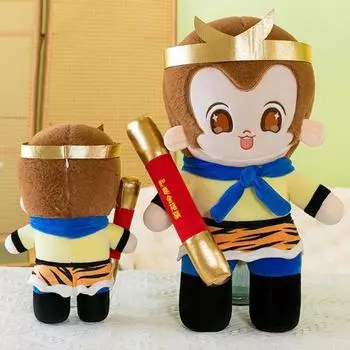 Плюшевая кукла Сунь Укун, мягкая игрушка, 30/45 см, фигурка, игра, аниме, милая мягкая диванная подушка, кукла для детей, Рождество 30cm