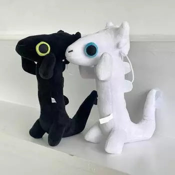 Плюшевая кукла, танцующая беззубая кукла-дракон, игрушка тонкой работы, мультяшная мягкая кукла для украшения дома чёрный