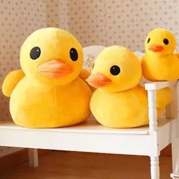 Плюшевая кукла, удобная мягкая кукла-утка, плюшевая игрушка, тонкая работа, очаровательный чучело для детей S жёлтый