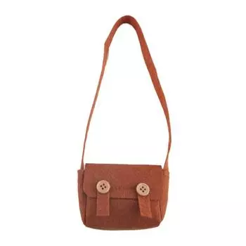 Плюшевая кукла-утёнок Рюкзак Сумка-мессенджер кофейный