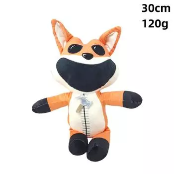 Плюшевая кукла Ужас Фиолетовый кот Монстр Большой рот Лиса Плюшевая игрушка Кукла Уникальная Супер милая as shown in the picture