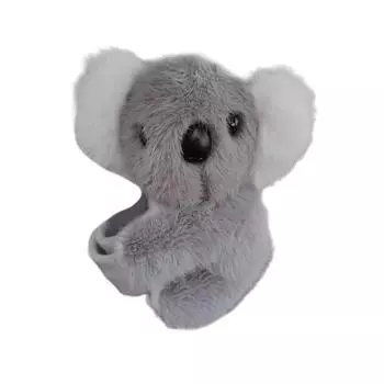 Плюшевая кукла в форме коалы, браслет, мультяшная игрушка с животным, браслет, красочный ремешок на запястье, украшение, ювелирное изделие для любителей животных серый