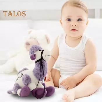 Плюшевая кукла верблюд 30/50 см теплая мягкая игрушка верблюд развивающая игрушка для объятий с животными пустыни многофункциональная подушка для детей домашний декор 30cm светло-зеленый